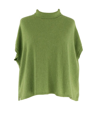 cashmere wool blend tunic - chartreuse - cadenza