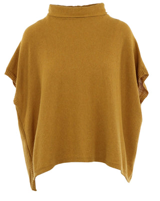 cashmere wool blend tunic - mustard- cadenza