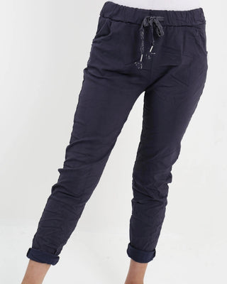 magic stretch pants - navy - italian
