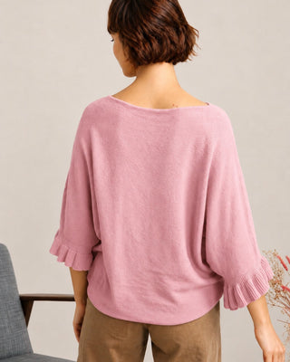 viscose cashmere blend jumper - rose - LEALUC